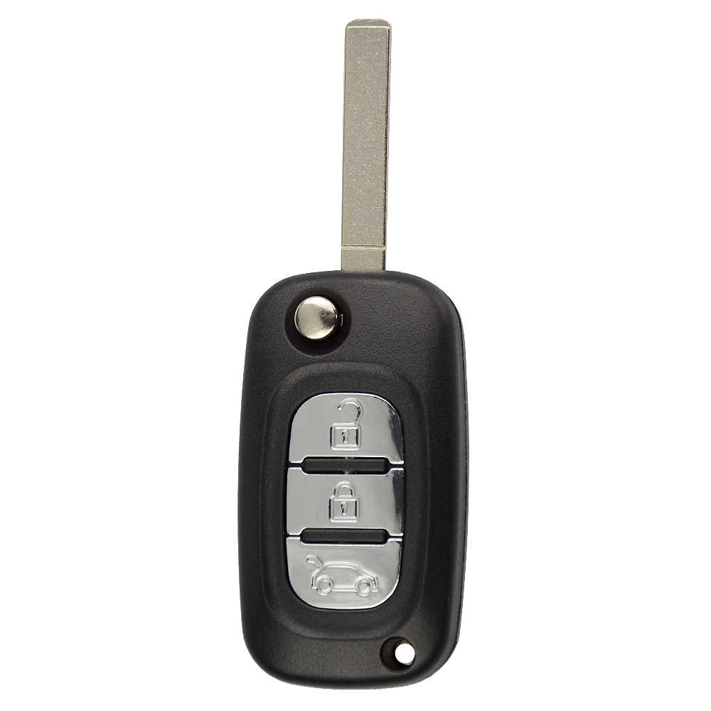 Корпус на Смарт ключ (R25) Renault Fluence, Megan 3, 3 кнопки, выкидной