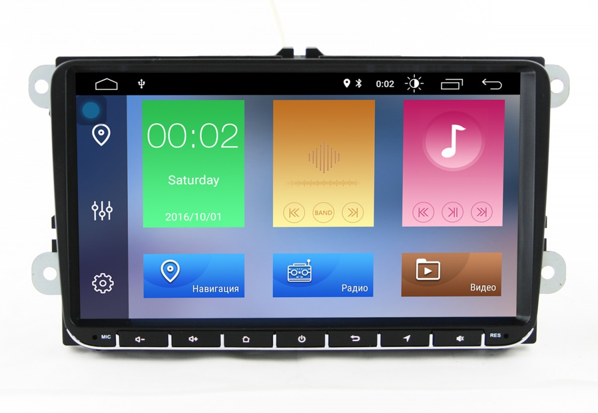Штатная магнитола на Android для VW, Skoda PQ New 9" c 4G