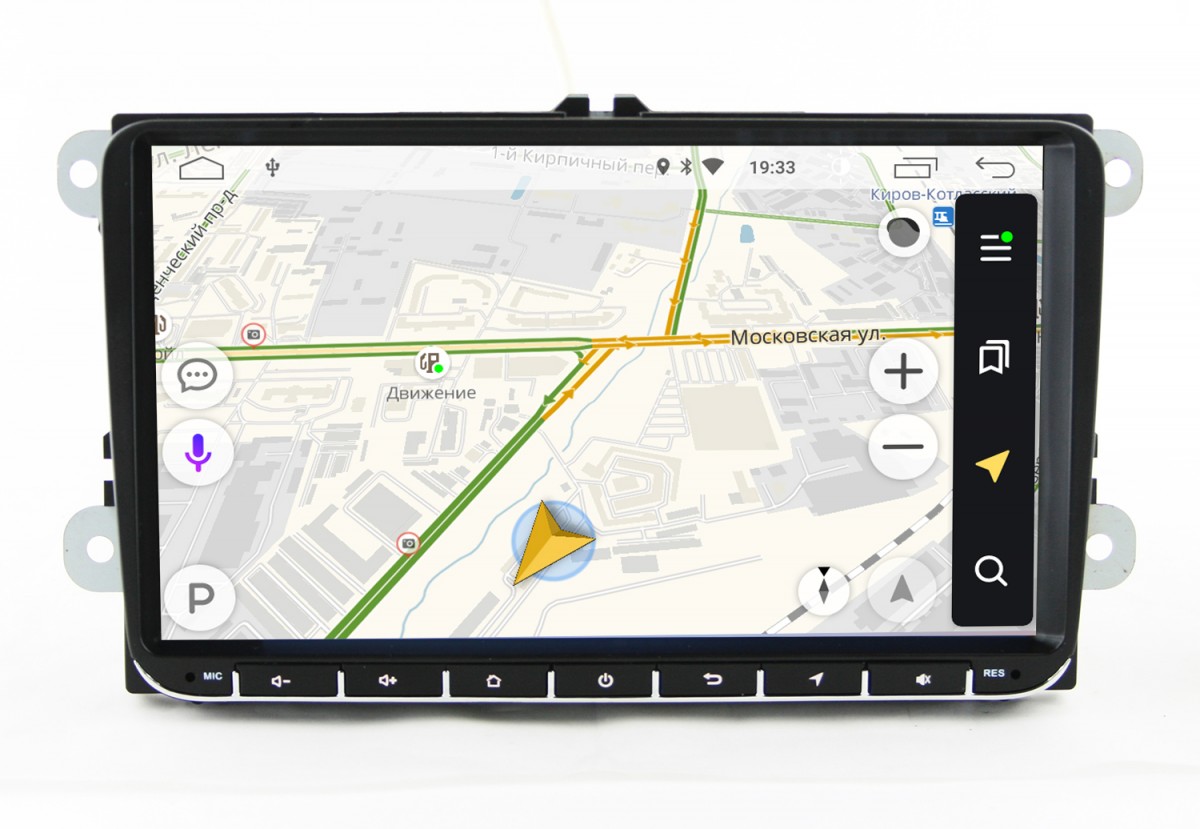 Штатная магнитола на Android для VW, Skoda PQ New 9" c 4G