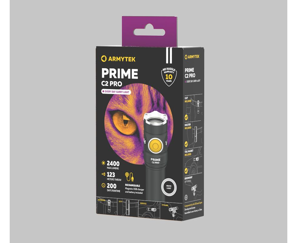 Ручной фонарь Armytek Prime C2 Pro Magnet USB XHP50.2