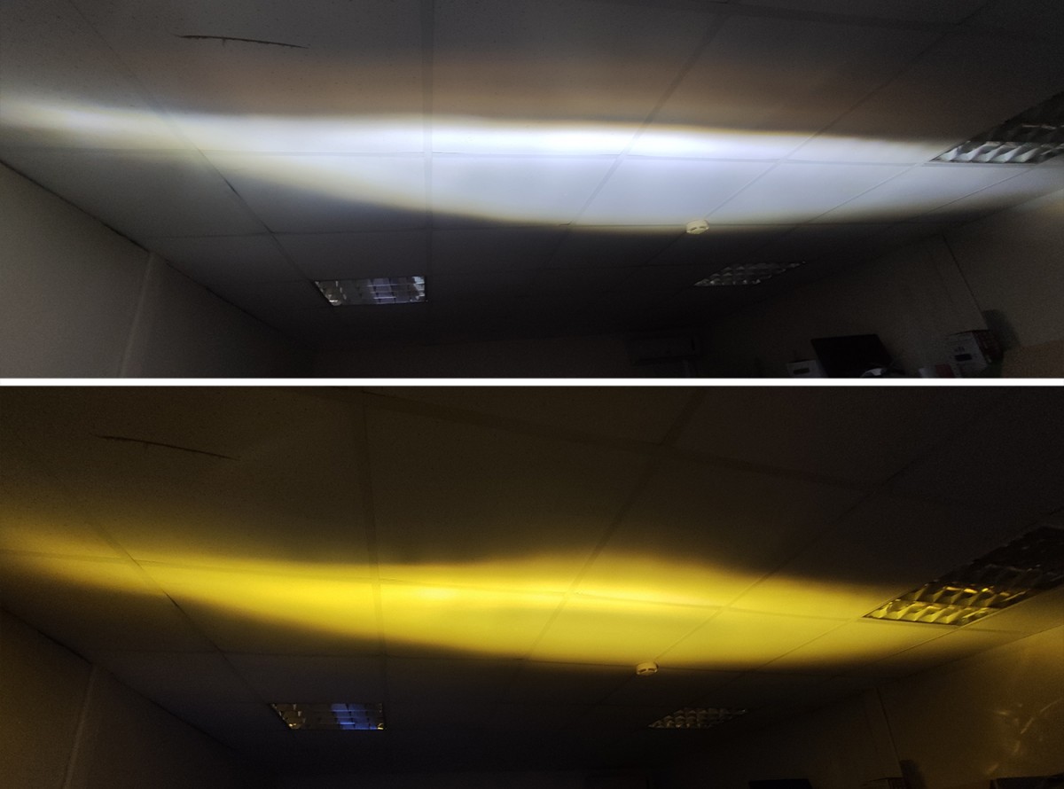 LED противотуманные фары для Lada Priora рестайлинг FOG-09 30W (бел+жёлт)