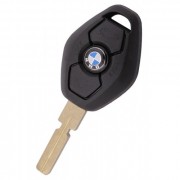 Ключ с платой прямой (BM30) BMW EWS чип 7935 ID44 (частота 315, 433 можно пере) лезв HU58, 3 кнопки