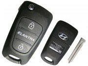 Корпус на Смарт ключ (Н002) Hyundai Elantra выкидной, 3 кнопки Корпус на Смарт ключ (Н002) Hyundai Elantra выкидной, 3 кнопки